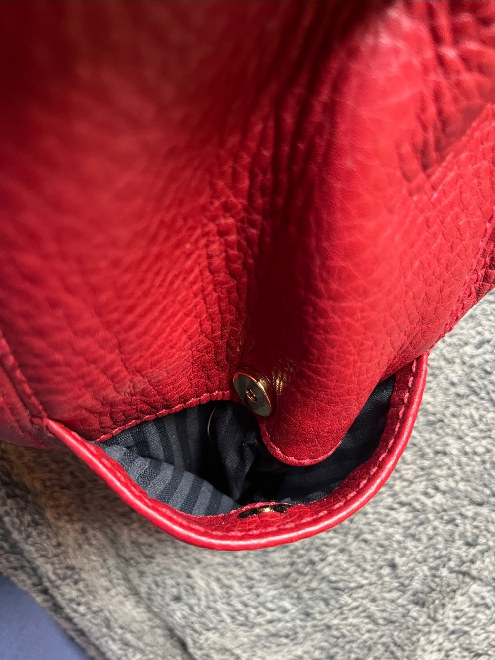 Coach Sonoma 4926 red drawstring purse EUC - Picture 11 of 12